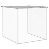 vidaXL Poulailler avec toit gris clair 603x98x90 cm acier galvanisé