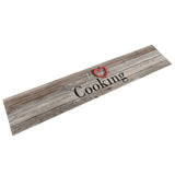 vidaXL Tapis de cuisine lavable impression cuisine gris 60x300 cm