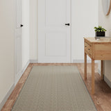 vidaXL Tapis de couloir aspect sisal argenté 80x300 cm