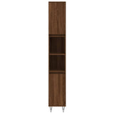 vidaXL Ensemble de meubles de salle de bain 3 pcs Chêne marron