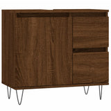 vidaXL Ensemble de meubles de salle de bain 3 pcs Chêne marron