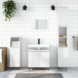 vidaXL Ensemble de meubles de salle de bain 3 pcs blanc brillant