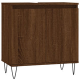 vidaXL Ensemble de meubles de salle de bain 3 pcs Chêne marron