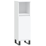 vidaXL Ensemble de meubles salle de bain 3 pcs blanc bois d'ingénierie