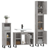 vidaXL Ensemble de meubles de salle de bain 3 pcs gris béton