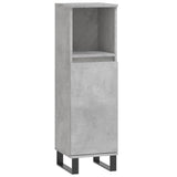 vidaXL Ensemble de meubles de salle de bain 3 pcs gris béton