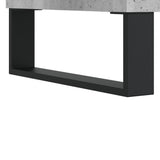 vidaXL Meuble TV gris béton 102x36x50 cm bois d'ingénierie