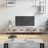 vidaXL Meuble TV gris béton 150x36x30 cm bois d'ingénierie