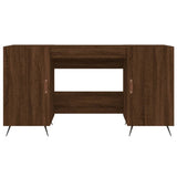 vidaXL Bureau chêne marron 140x50x75 cm bois d'ingénierie