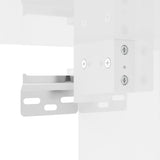 vidaXL Table de chevet murale blanc brillant 35x35x20 cm