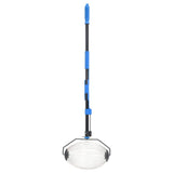vidaXL Collecteur de noix bleu 127 cm acier