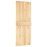 vidaXL Porte coulissante et kit de quincaillerie 80x210 cm pin massif
