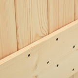 vidaXL Porte coulissante et kit de quincaillerie 80x210 cm pin massif
