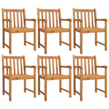 vidaXL Ensemble à manger de jardin 7 pcs Bois d'acacia solide