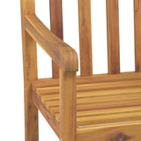 vidaXL Ensemble à manger de jardin 7 pcs Bois d'acacia solide